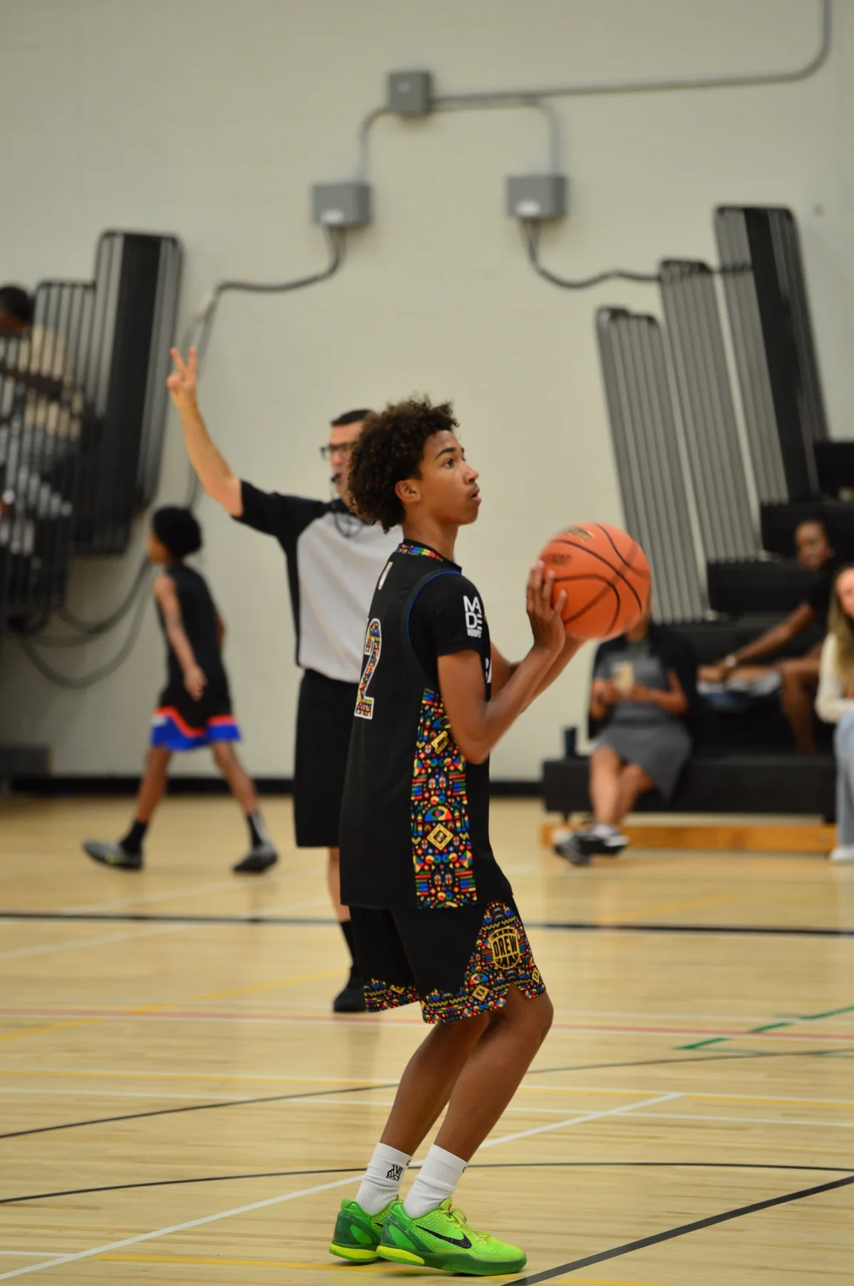 Ball4Life athlete preparing to shoot